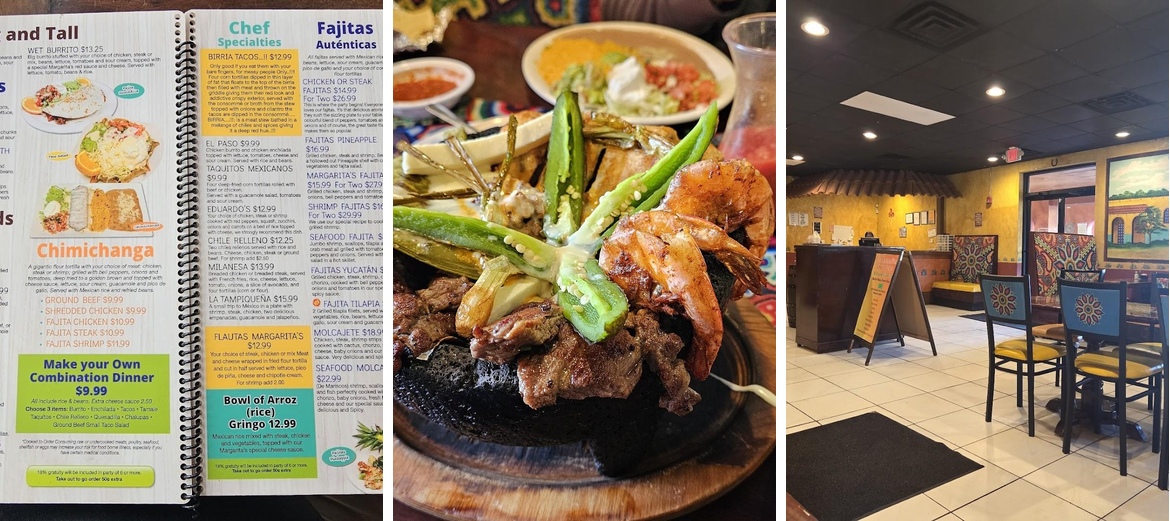 Las Margaritas Menu
