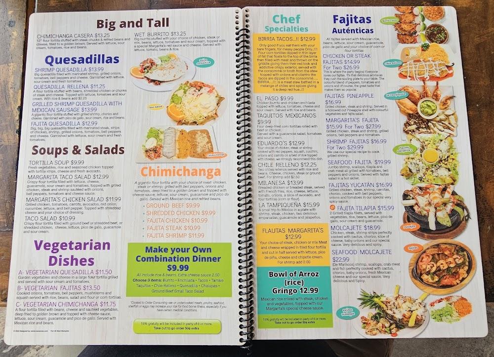 Las Margaritas Menu image 1