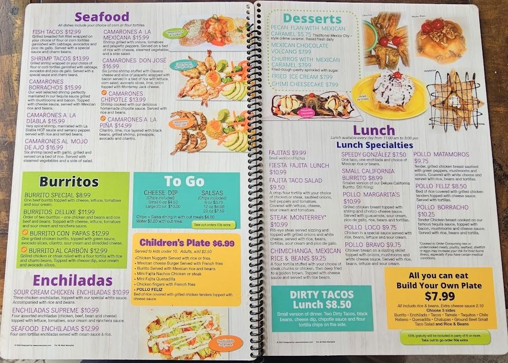 Las Margaritas Menu image 2